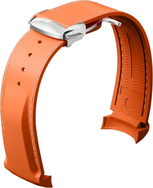 Bands for Omega Seamaster Watch，Curved End Rubber Strap Compatible with Omega Rolex Tudor SEIKO 20mm 22mm Watch Seamaster Speedmaster Diver 300M 600M Strap Men Women
