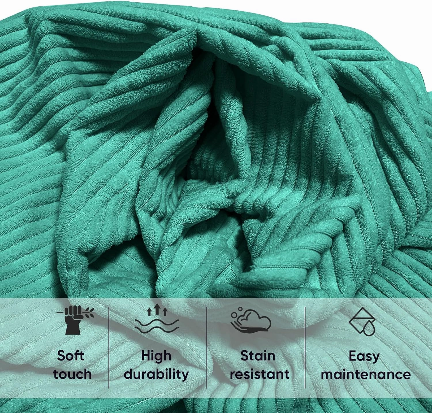 Bean Bag Chairs for Adults, 4FT Bean Bag Chairs with Plush Microfiber Removable Cover, Giant Chairs with Memory Foam Big Sofa for Reading, Gaming Cozy Chair, Green