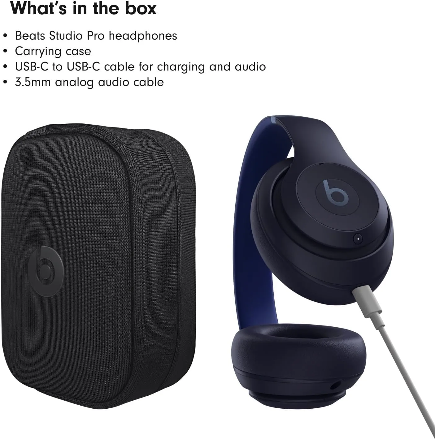 Beats Studio Pro with AppleCare  for Headphones (2 Years) - Navy