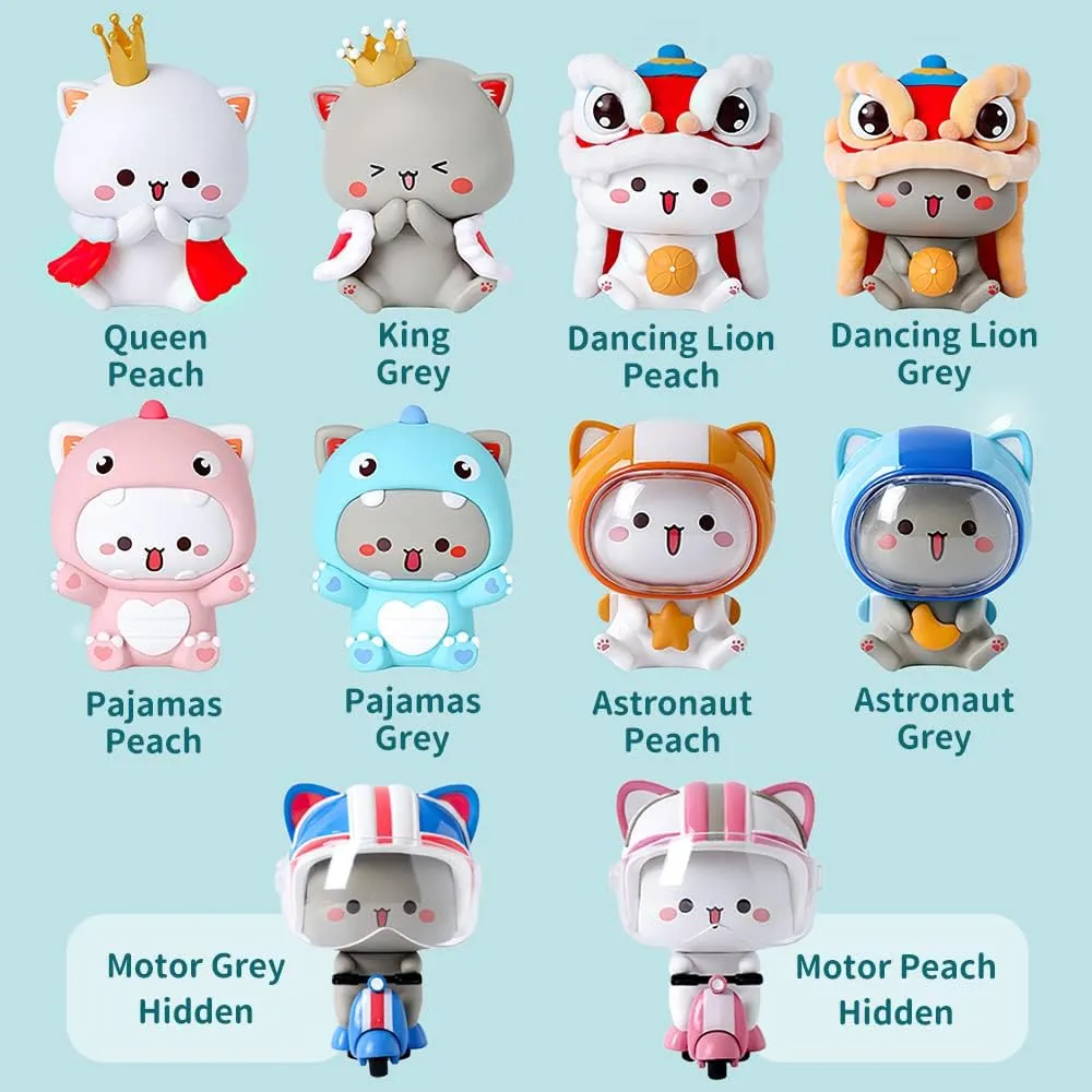 BEEMAI Mitao Cat with Love Series 1PC Random Designed Cute Figures Collectibles Birthday Gift