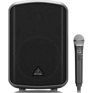 Behringer EUROPORT MPA200BT All-in-one Portable 200W PA System w/ Wireless Microphone, Bluetooth Connectivity and Battery Operation