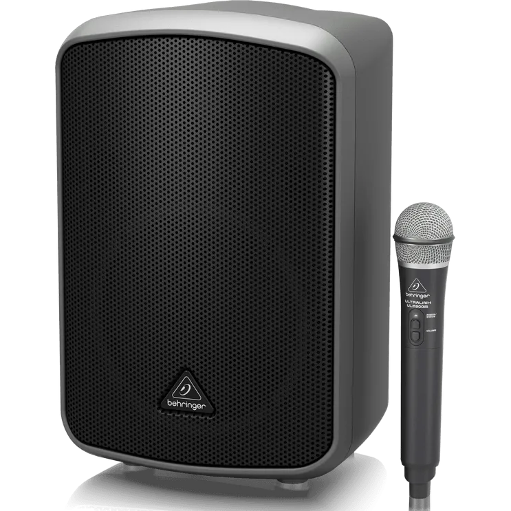 Behringer EUROPORT MPA200BT All-in-one Portable 200W PA System w/ Wireless Microphone, Bluetooth Connectivity and Battery Operation