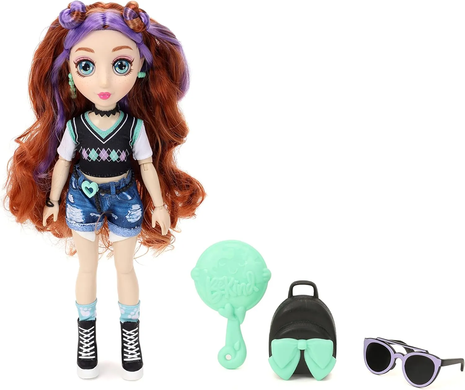 BeKind 12" Save The Paws of The World Daisy Eco Friendly Dolls, Toys for Kids, Multi-Color
