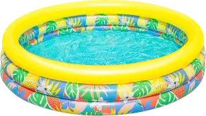 Bestway Play Paddling Pool | Floral Inflatable Kids Pool, for Toddlers, Girls and Boys, 1.68 m x 38 cm