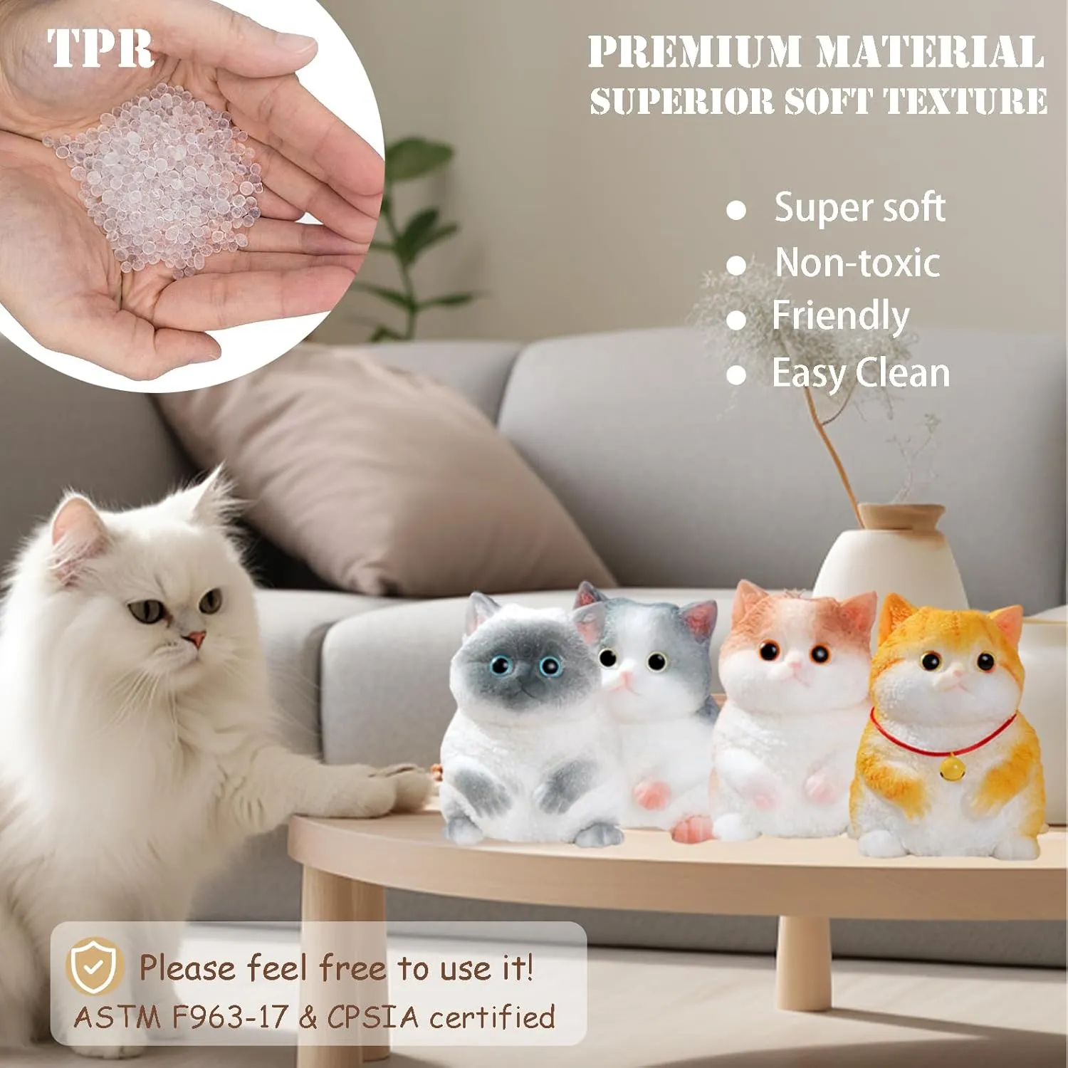 Big taba Squishy Cat, Handmade Squishy Cat for Adult/Kids, Stress Relief, Cute & Soft Cat Design, Perfect Squeeze Toys Gift for Relaxation and Fun - Dress Up Your Own Squishies Cat(Crown Cat)