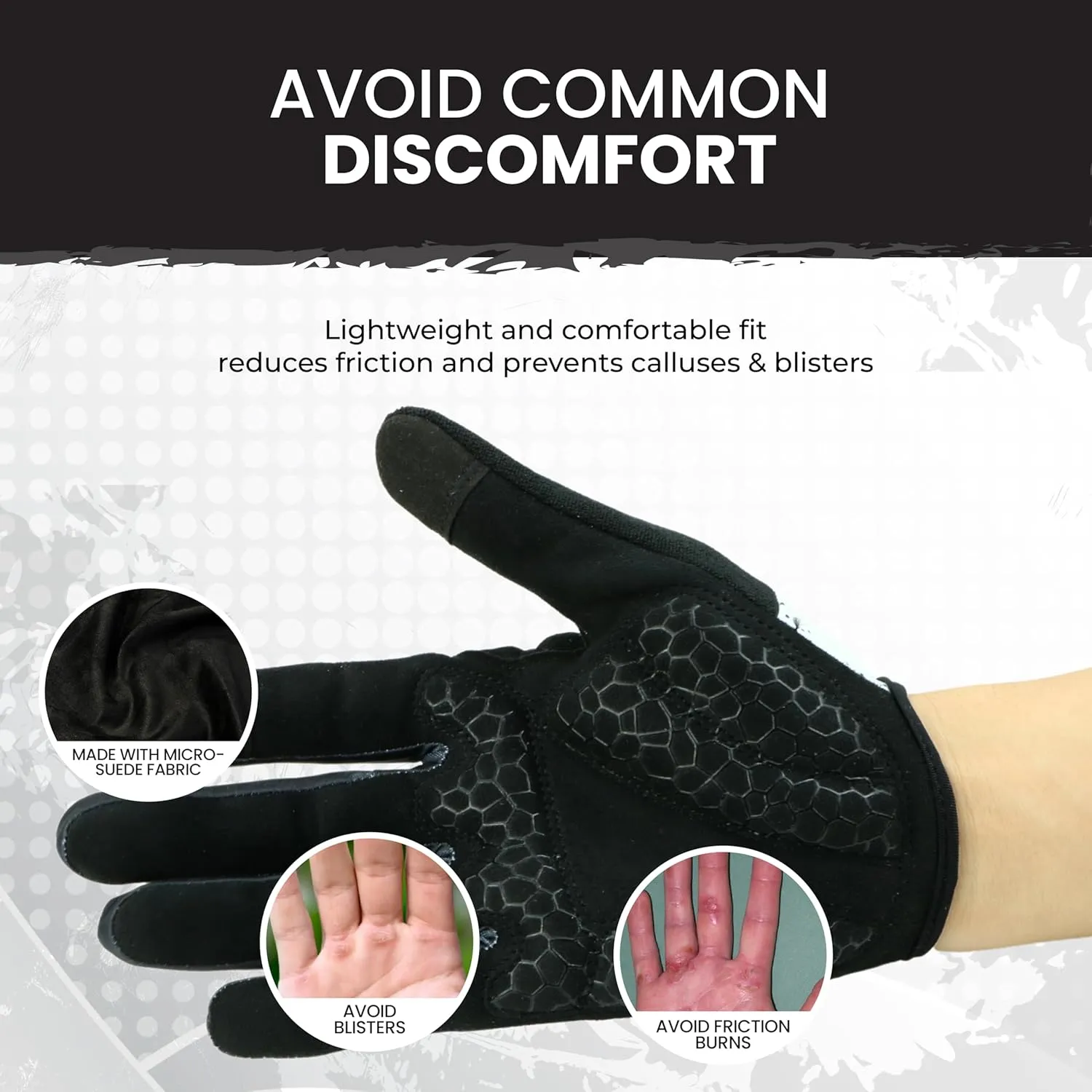 Bike Gloves for Men Women with Anti-Slip Shock-Absorbing Riding Pad, Light Weight Full Finger Cycling Gloves Touch Screen Breathable Mountain Biking Road Bicycle