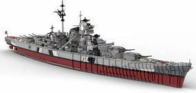 Bismarck Battleship Ship Model 1:200 Scale 7164 Pieces Building Toys MOC Build for Age 18 