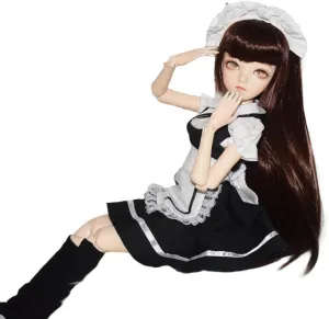 BJD Doll, Original 1/3 SD Dolls 24 Inch 18 Ball Jointed Doll DIY Toys with Full Set Clothes Shoes Wig Makeup, Best Gift for Christmas (Irene)