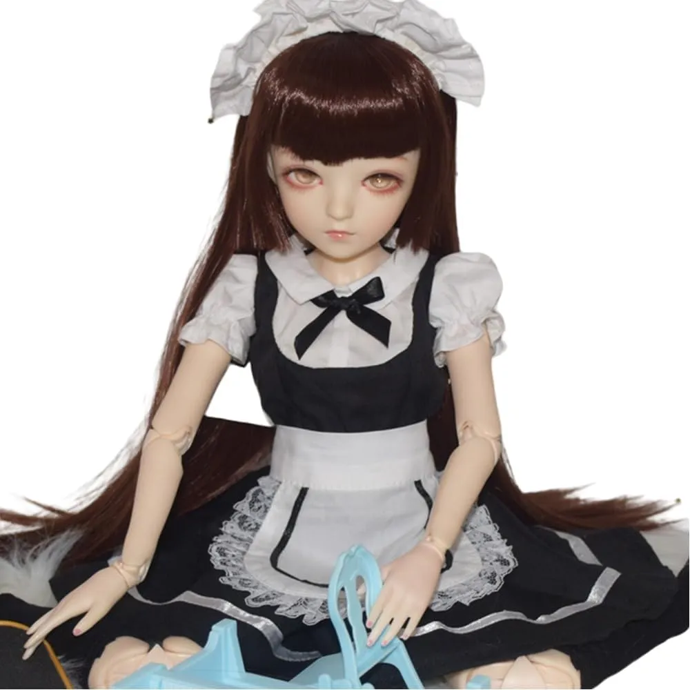 BJD Doll, Original 1/3 SD Dolls 24 Inch 18 Ball Jointed Doll DIY Toys with Full Set Clothes Shoes Wig Makeup, Best Gift for Christmas (Irene)