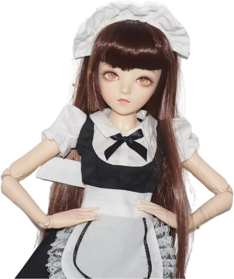 BJD Doll, Original 1/3 SD Dolls 24 Inch 18 Ball Jointed Doll DIY Toys with Full Set Clothes Shoes Wig Makeup, Best Gift for Christmas (Irene)
