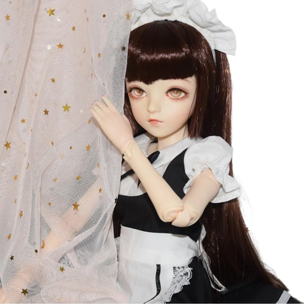 BJD Doll, Original 1/3 SD Dolls 24 Inch 18 Ball Jointed Doll DIY Toys with Full Set Clothes Shoes Wig Makeup, Best Gift for Christmas (Irene)