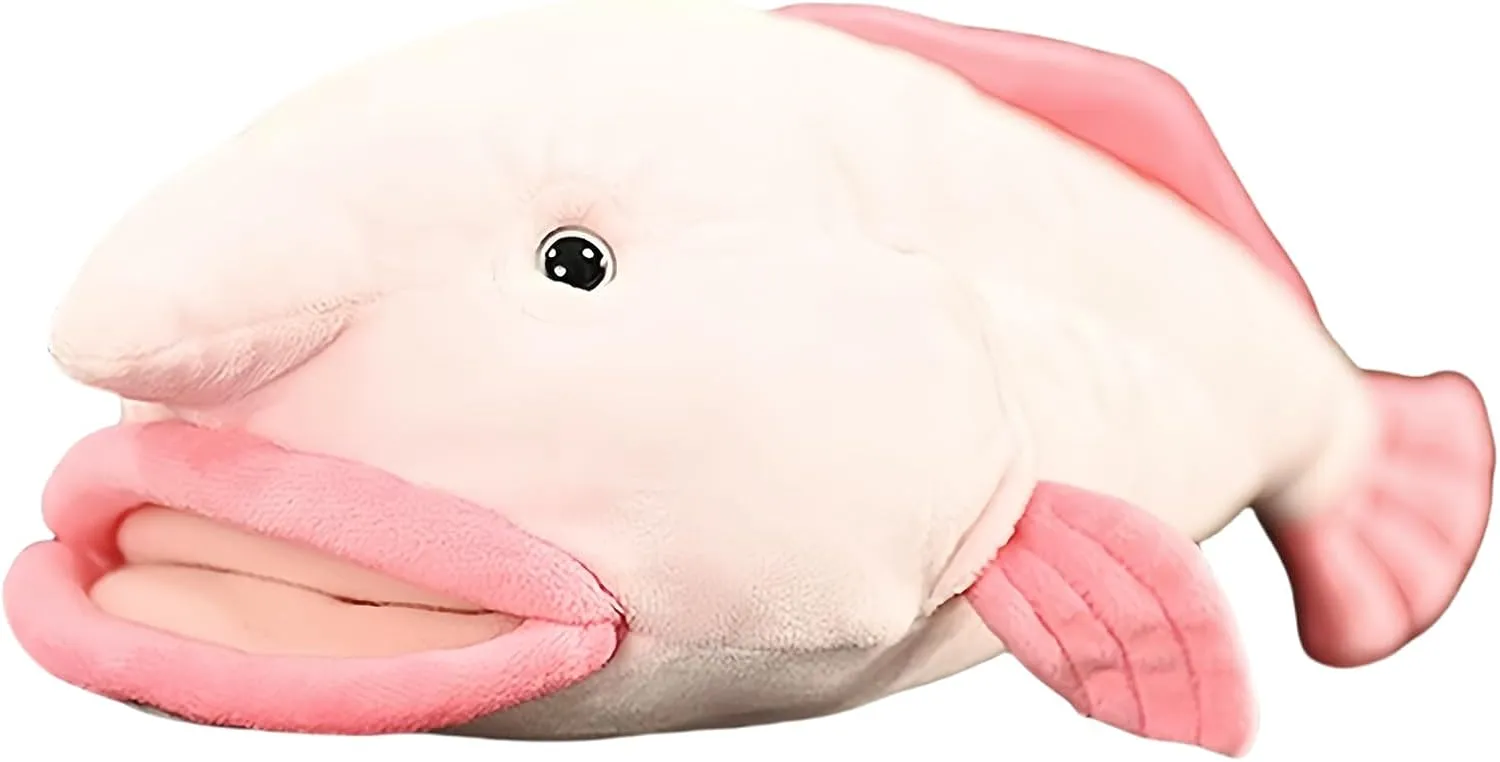 Blobfish Plush Stuffed Animal Soft Cuddly Toy Marine Life Collectible Realistic Sea Creature Design