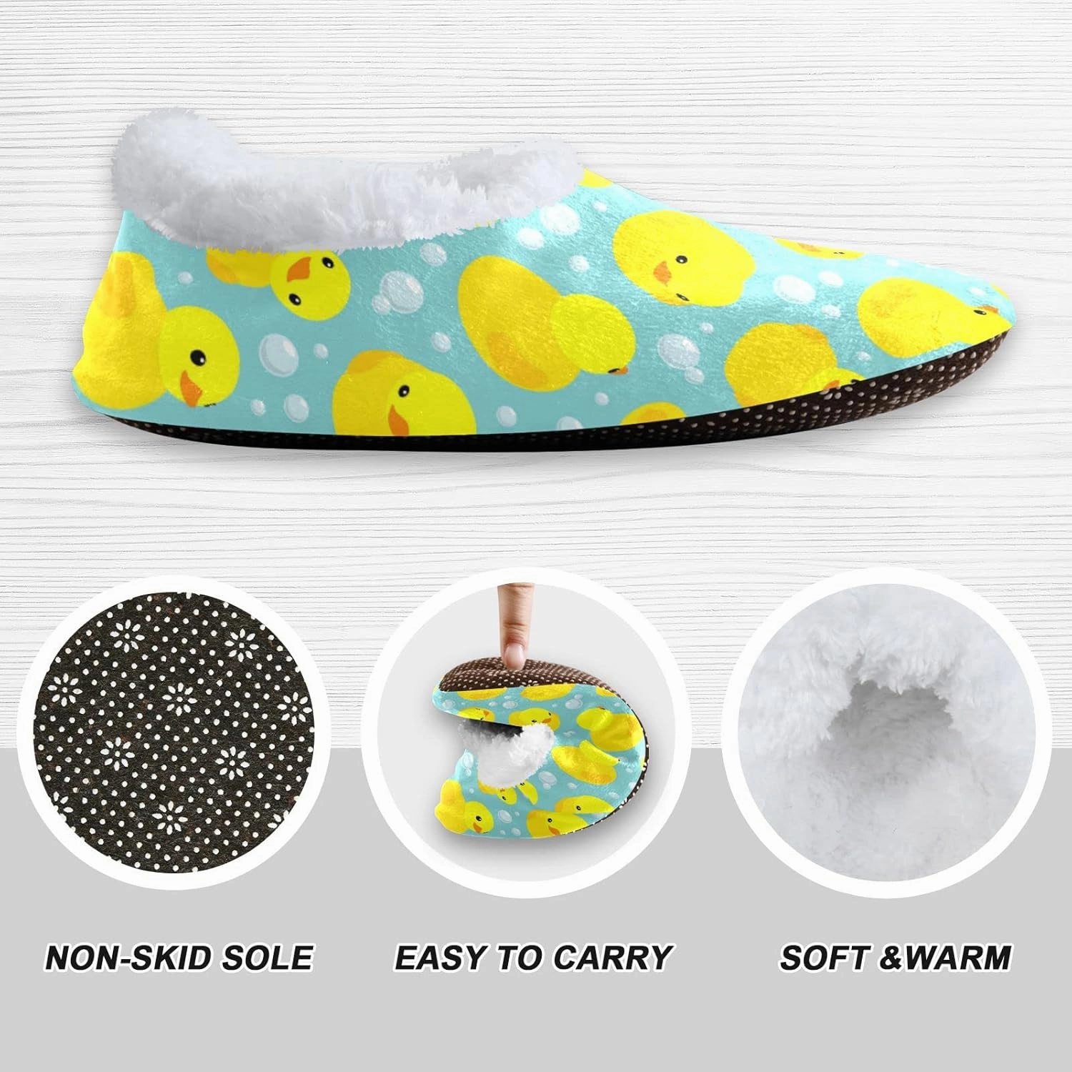 Boccsty Boys Girls House Slippers Kids toddler Home Shoes Winter Indoor shoes XS-S
