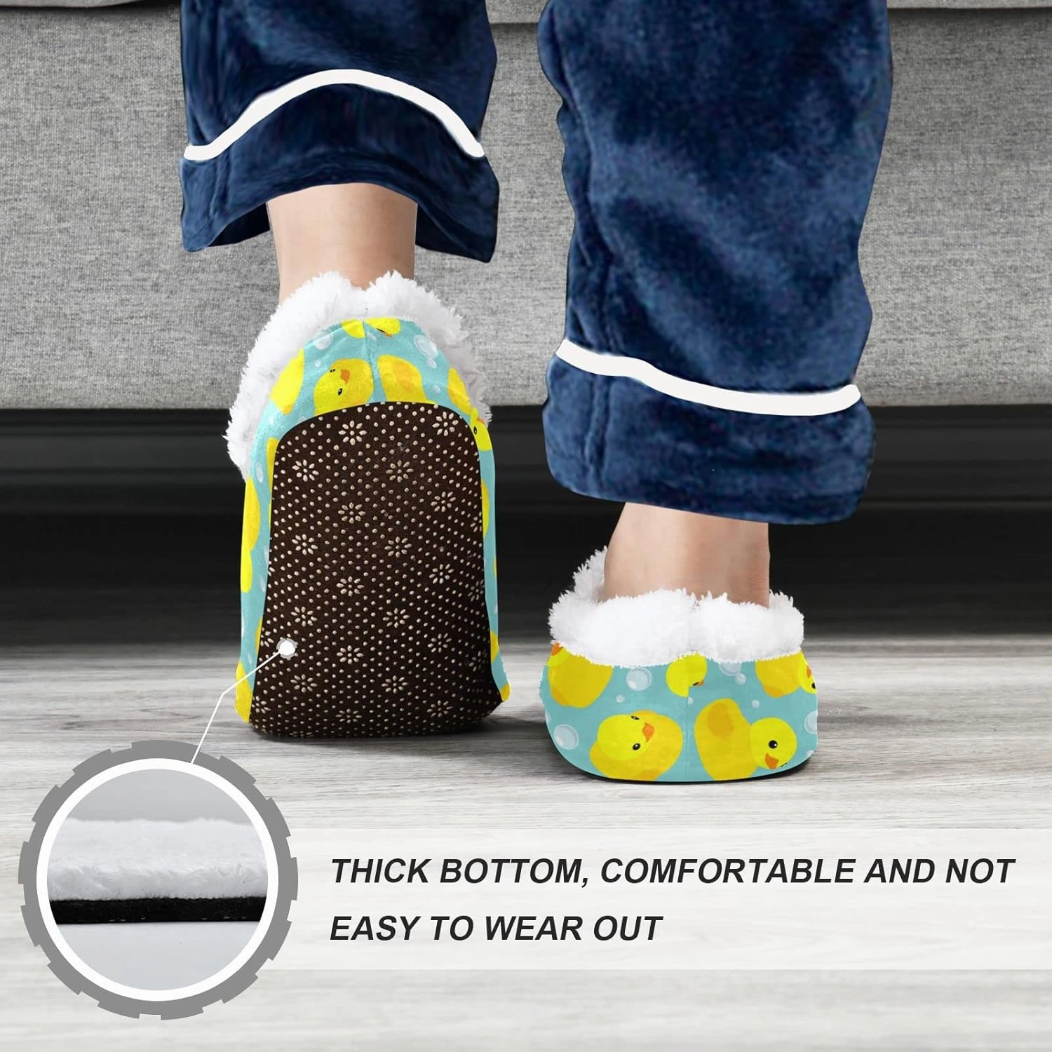 Boccsty Boys Girls House Slippers Kids toddler Home Shoes Winter Indoor shoes XS-S