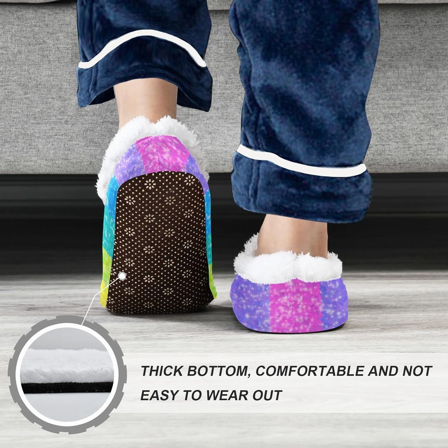 Boccsty Boys Girls Slippers for Kids House Slippers Toddler Home Shoes Winter Indoor shoes XS-S