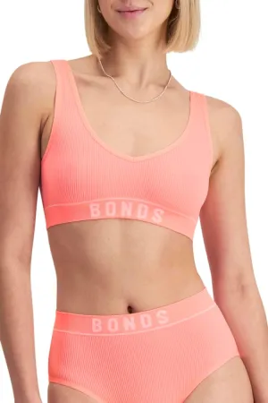 Bonds Seamless Stretch Rib Bralette with V-Neck for Women