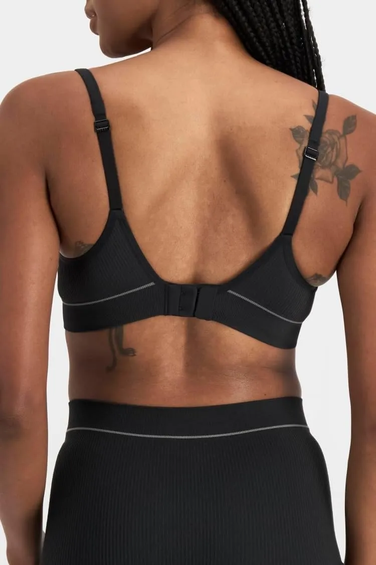 Bonds T-Shirt Stretch Rib Wireless Bra with Contour Cups for Women