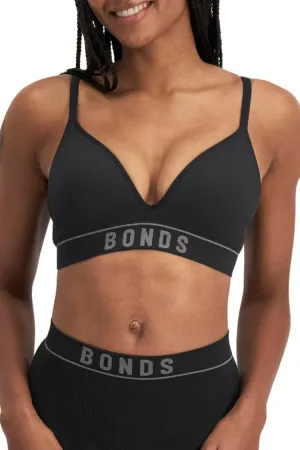 Bonds T-Shirt Stretch Rib Wireless Bra with Contour Cups for Women
