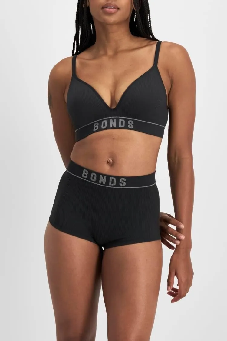 Bonds T-Shirt Stretch Rib Wireless Bra with Contour Cups for Women