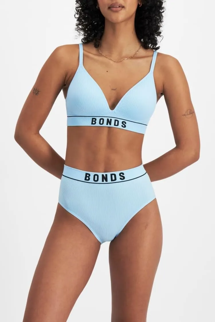 Bonds T-Shirt Stretch Rib Wireless Bra with Contour Cups for Women