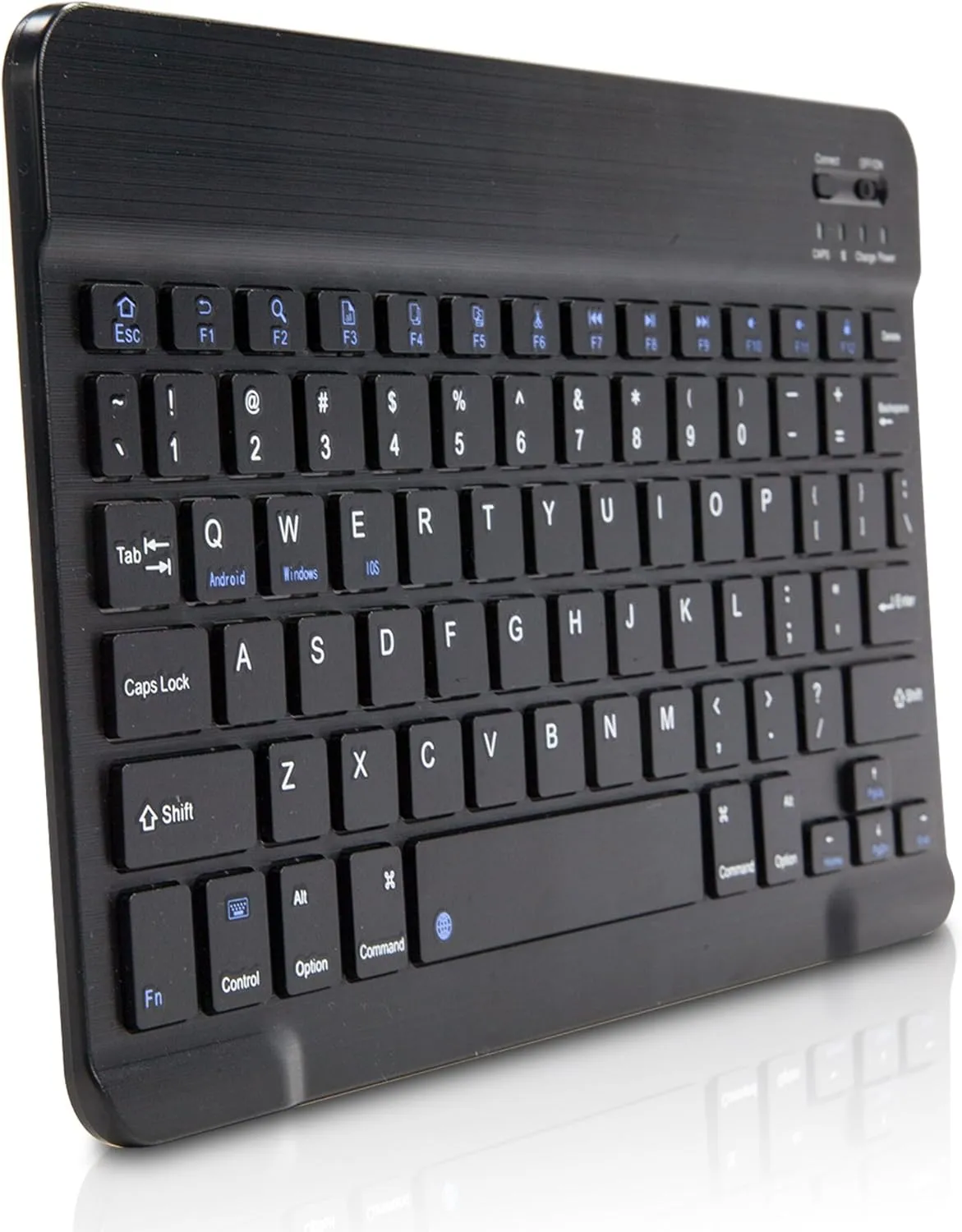 BoxWave Keyboard Compatible with Meizu 18x - SlimKeys Bluetooth Keyboard, Portable Thin with Chiclet-Style Keys - Jet Black