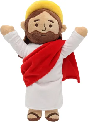 Brown Jesus Plush Doll Jesus Stuffed Animal for Kids Christian Stuffed Doll for Christening Easter Religious Party Favors Gifts