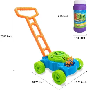 Bubble Lawn Mower for Toddlers – Outdoor Bubble Machine for Kids Age 3 , Bubble Maker Toy for Boys & Girls, Bubble Mower for Toddlers, Birthday Gift, Best Bubble Machine for Kids