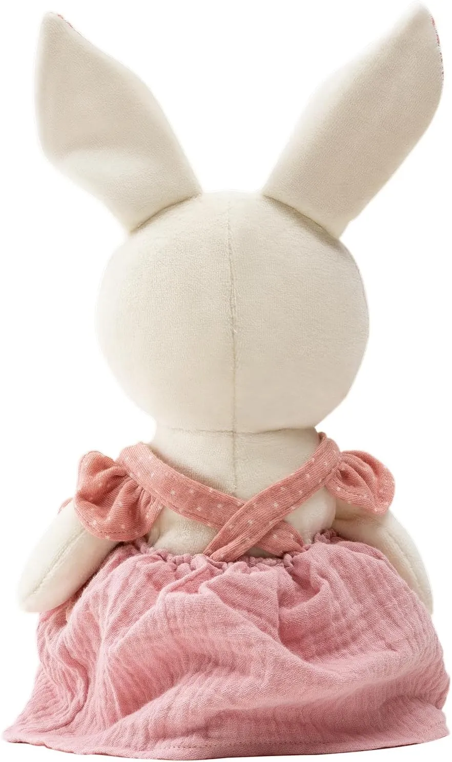 Bunny Stuffed Animal Organic Cotton Baby Plush Toys, 9" Easter Plush Bunny Soft Cuddly Toy for Babies and Toddlers