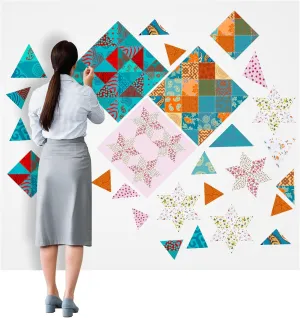 Buryeah 1 Pcs Quilt Design Wall Fabrics 72 in x 60 in Fabrics for Quilters Design Wall Sewing Supplies for Craft Sew Display Double Sided Fleece(White)