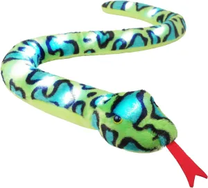 BXT Realistic 41'' LED Light Up Snake Stuffed Animal Snake Plush Toy Fun Glowing Up Stuffed Animal Snake Plush Toy for Kids Christmas Halloween Birthday Gifts