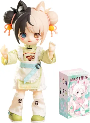 CALEMBOU BJD Blind Box, 1/12 Cute NAGI The Untrammeled Traveler Series BJD Doll, 5.5 Inches Collectable Action Figure for Birthday Gifts (Nagi-XYY-1box)