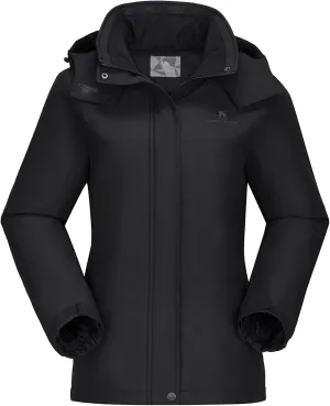 CAMEL CROWN Women's Ski Jacket Winter Snow Coat Warm Fleece Mountain Waterproof Female Jacket Snowboarding jackets
