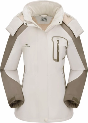 CAMEL CROWN Women's Ski Jacket Winter Snow Coat Warm Fleece Mountain Waterproof Female Jacket Snowboarding jackets