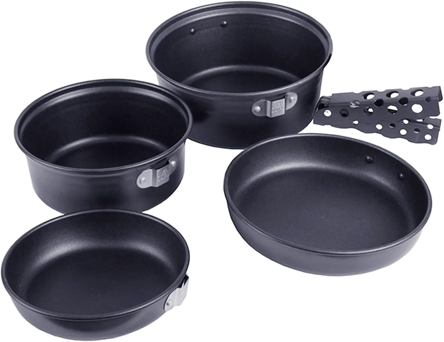 Camp Plates and Pans Sets Nonstick Backpacking Picnic Cooking Ultra-Lightweight Portable