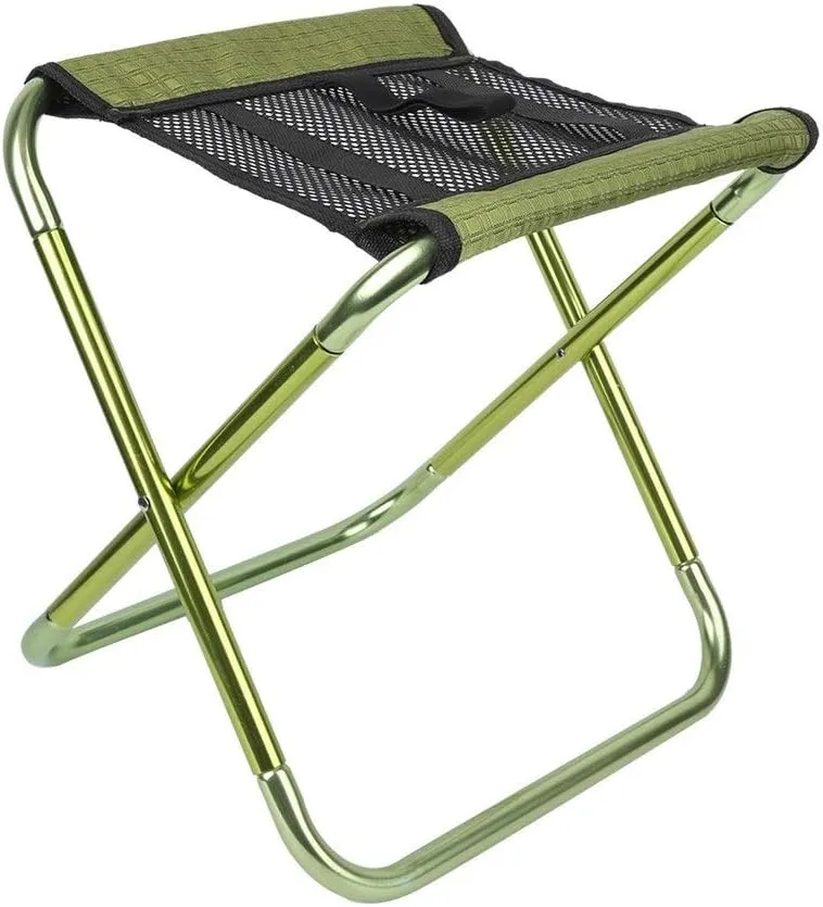 Camping Folding Chair Outdoor Folding Fishing Chair Portable Fishing Stool Seat Aluminium Alloy Lightweight Picnic Camping Barbecue Travel Chair Stool