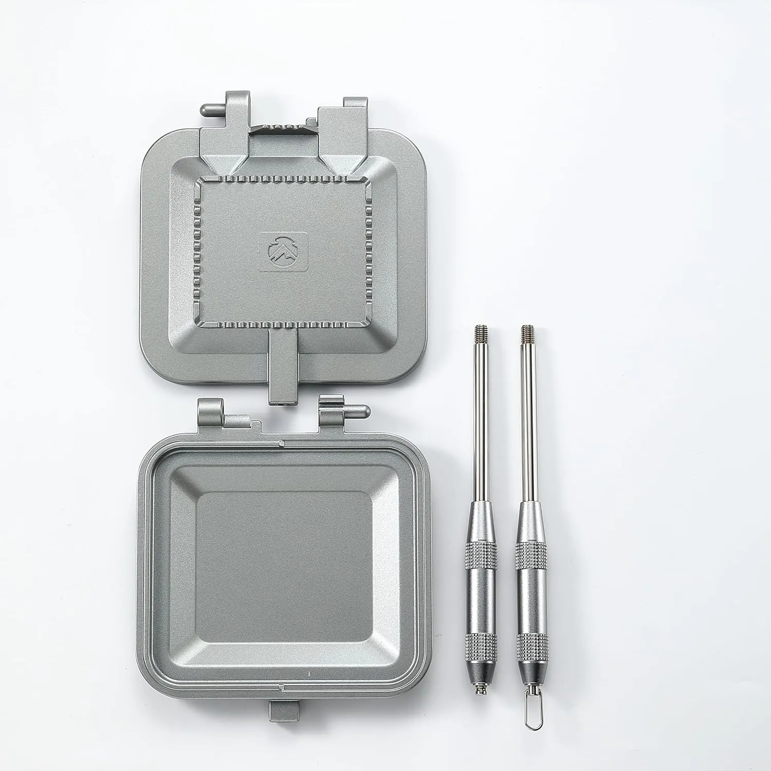 camping moon Sandwich Maker Hot Sand Single Burner Gas Fire Open Fire Compact Aluminum TT-1315 (Silver)