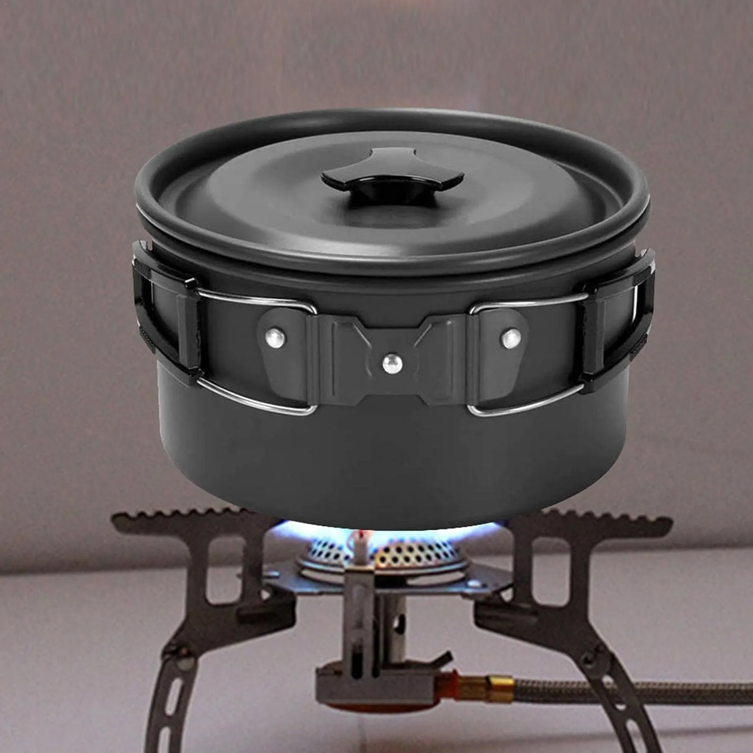 Camping Pot Set - Portable Camping Tea Pot Set, Safe Camping Cooking Set | Compact Camping Pan Set Suitable for Camping, Backpacking, Picnics, Hiking and Outdoor Adventures