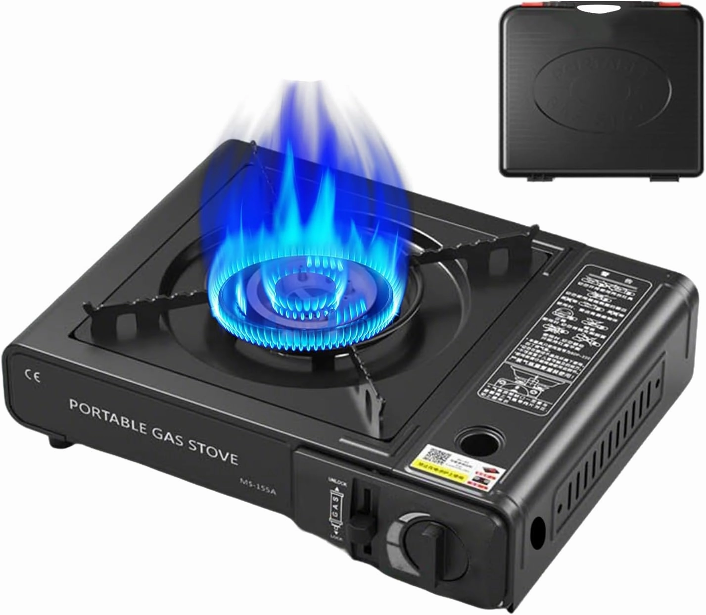 Camping Stove Propane - Lightweight Single Burner Stove | Portable Electric Sttove | Windproof Lightweight Burner For Outdoor Cooking, Grilling, Backpacking, And Indoor Kitchen Heating
