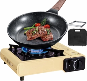Camping Stove Propane - Portable Outdoor Stove | Outdoor Cooking Tools for Garden Beach Outings Picnics RV Camping Road Trips Backyard Tailgating Home Fishing Hunting Climbing