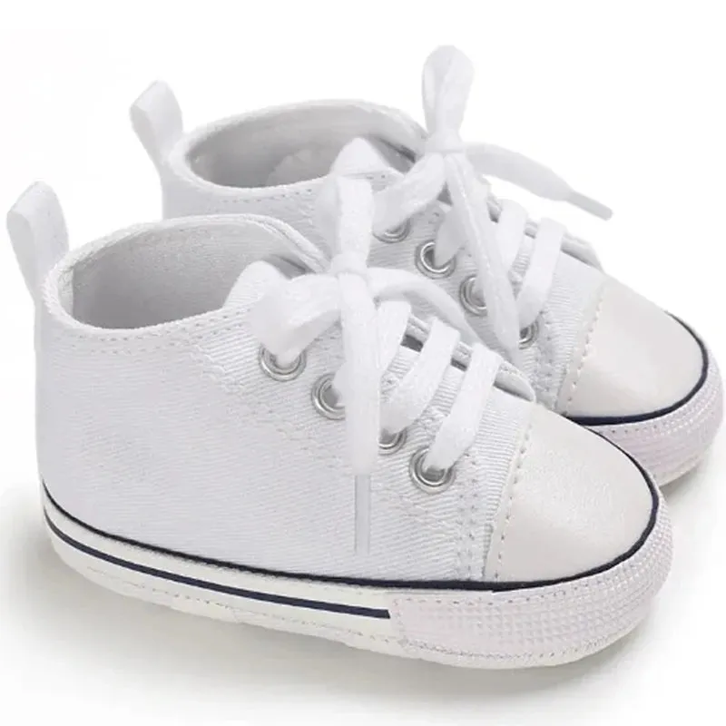 Canvas Baby Sneakers – Soft Sole First Walkers for Boys & Girls