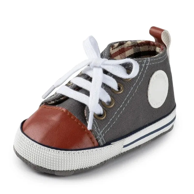 Canvas Baby Sneakers – Soft Sole First Walkers for Boys & Girls