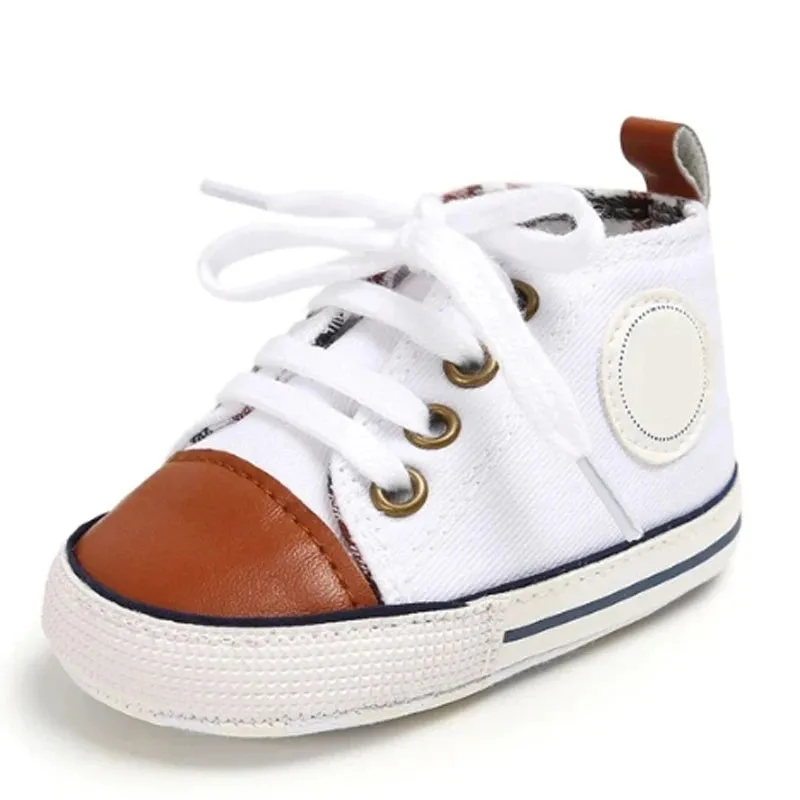 Canvas Baby Sneakers – Soft Sole First Walkers for Boys & Girls