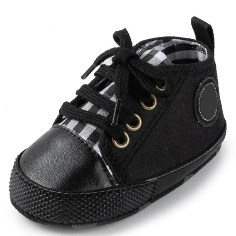 Canvas Baby Sneakers – Soft Sole First Walkers for Boys & Girls