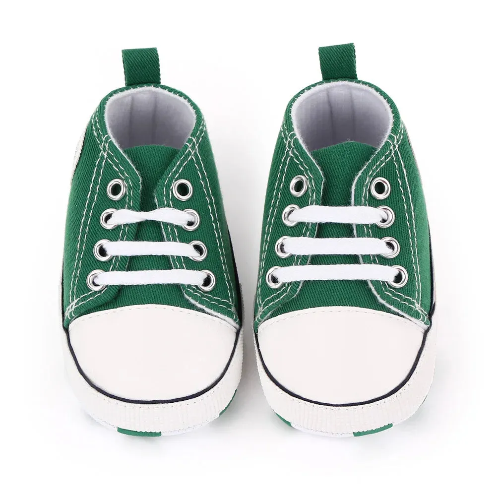 Canvas Baby Sneakers – Soft Sole First Walkers for Boys & Girls