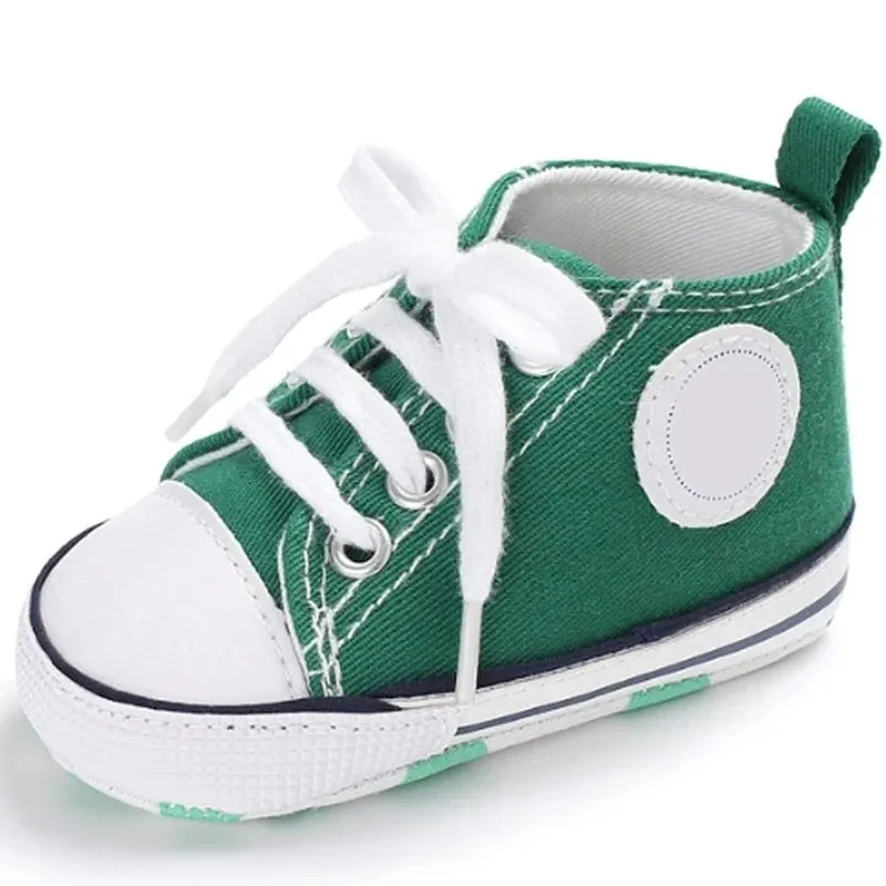 Canvas Baby Sneakers – Soft Sole First Walkers for Boys & Girls