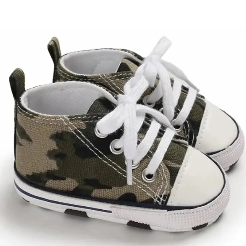 Canvas Baby Sneakers – Soft Sole First Walkers for Boys & Girls