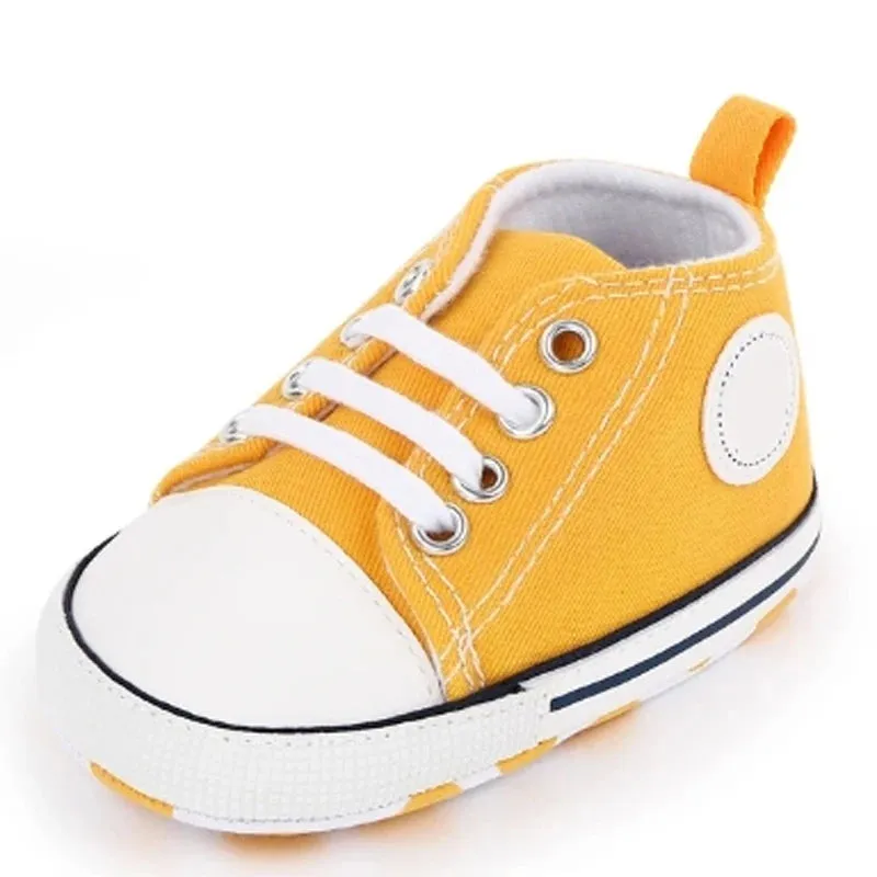 Canvas Baby Sneakers – Soft Sole First Walkers for Boys & Girls
