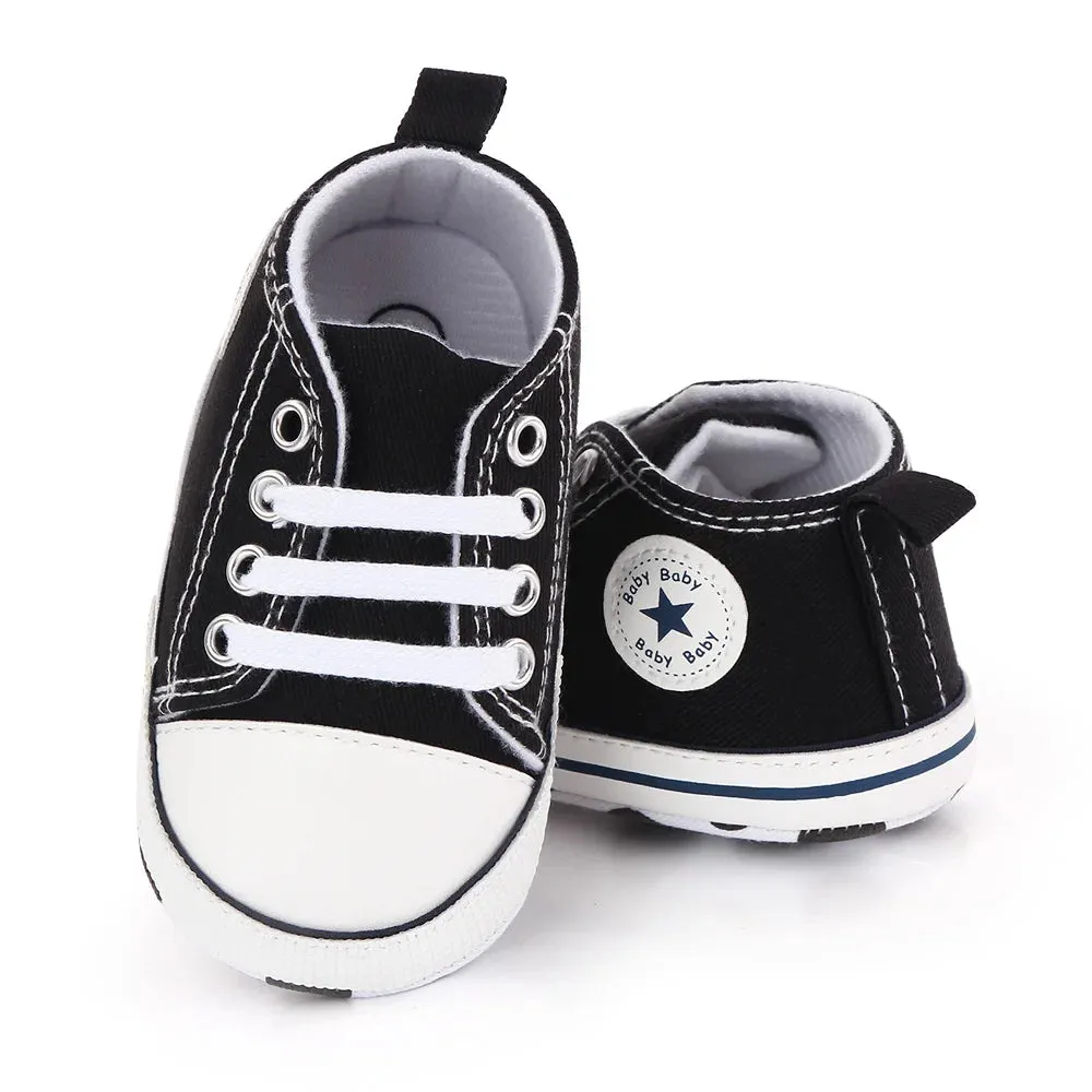 Canvas Baby Sneakers – Soft Sole First Walkers for Boys & Girls