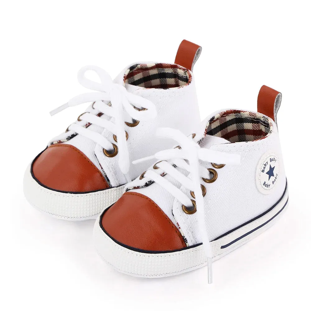 Canvas Baby Sneakers – Soft Sole First Walkers for Boys & Girls