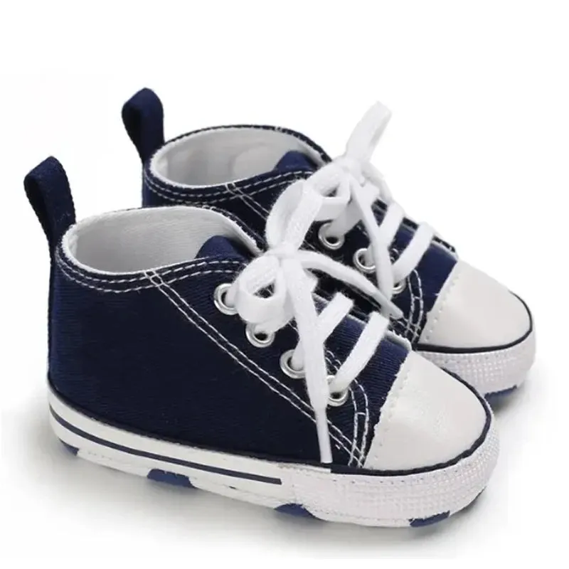 Canvas Baby Sneakers – Soft Sole First Walkers for Boys & Girls